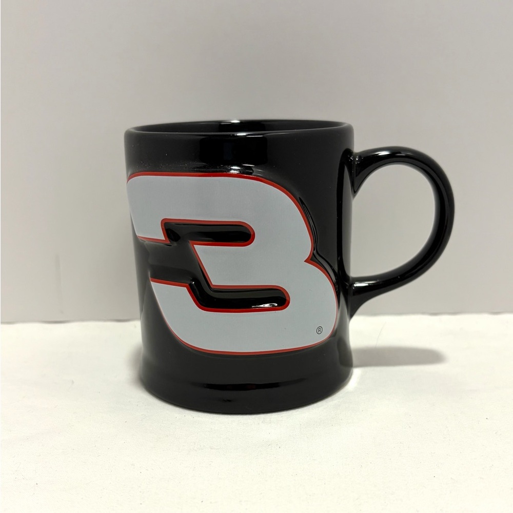 Dale Earnhardt #3 NASCAR Signature 3D Ceramic Coffee Mug Vintage